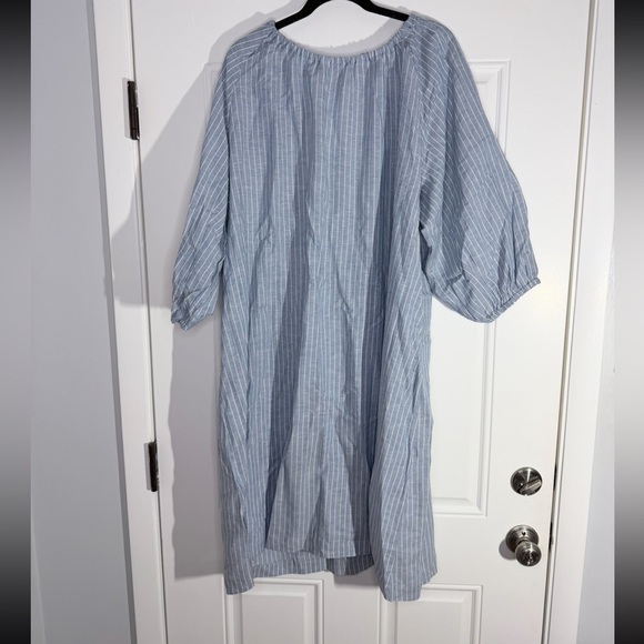 NWT UNIQLO X J.W. ANDERSON Linen Blend Striped MIDI Dress SIZE‎ XL - Picture 4 of 4